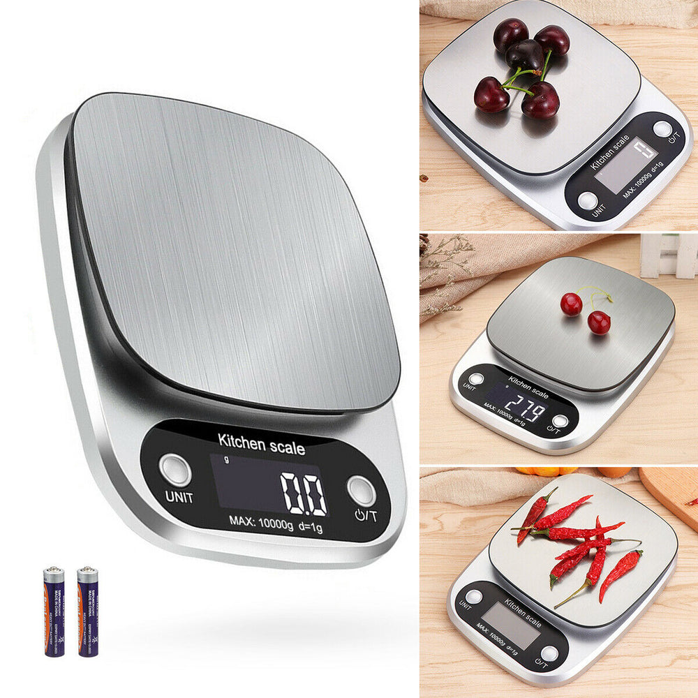 Digital Kitchen Food Diet Scale, Multifunction Weight Balance 22lbs 1g Stainless Steel